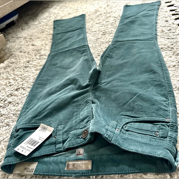 ‼️RARE‼️🎸KUT from the Kloth🎸🔥NWT🔥Karen Bootcut Corduroy Pants in Lagoon—4 - Picture 4 of 16